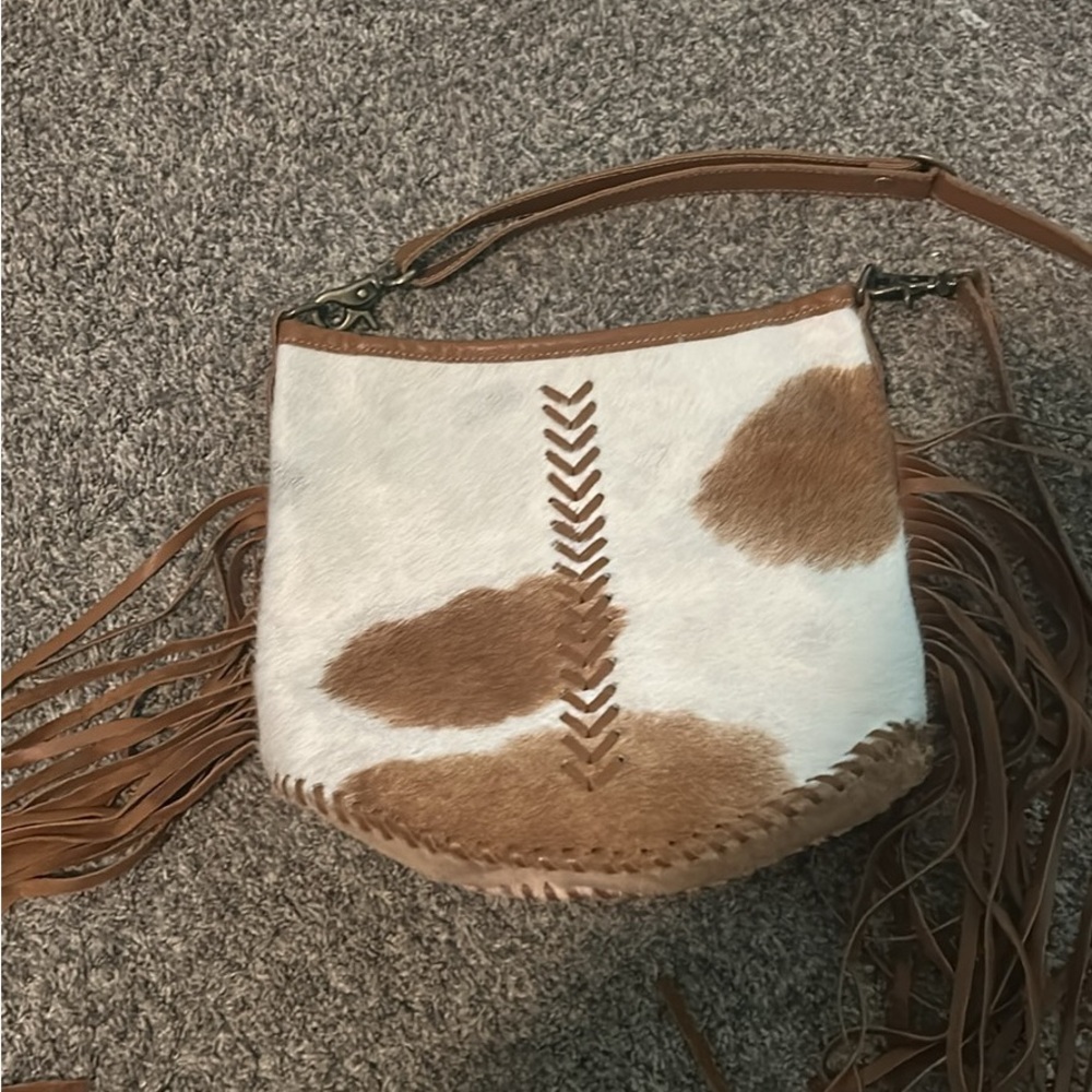 Cowhide purse